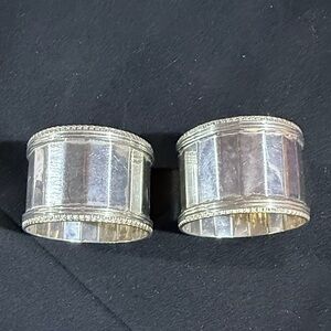 Silver Napkin Rings